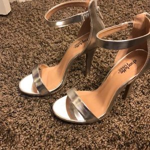 Silver platform heels 👠 worn once!